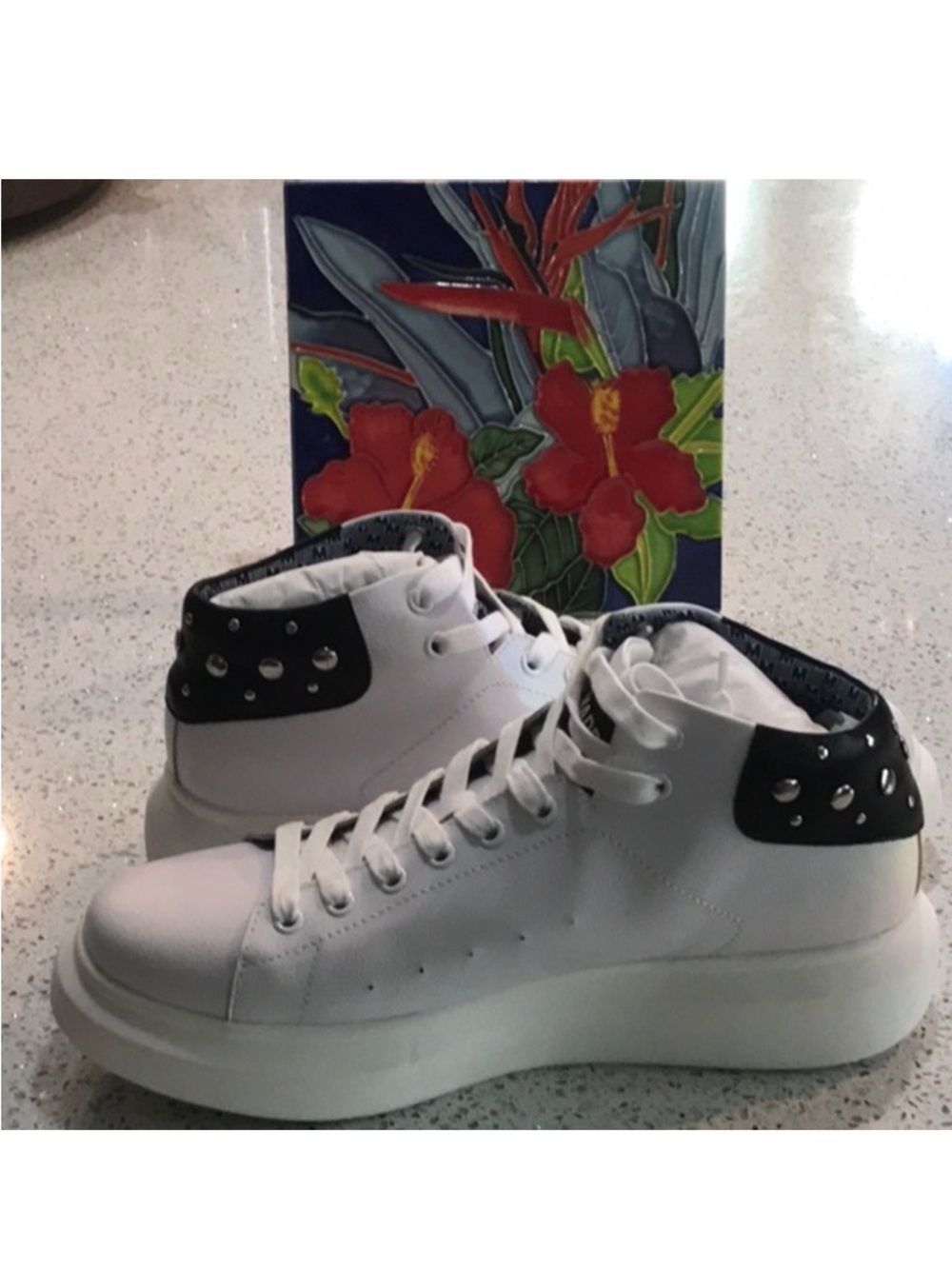 Brand NEW with Box Steve Madden High Top Studded Fashion Sneakers